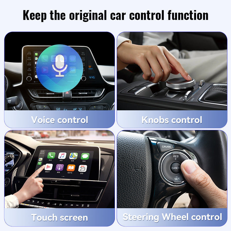 Carplay Smart Box 2-en-1 Actualización inalámbrica Carplay inalámbrico Android Auto Miniportátil