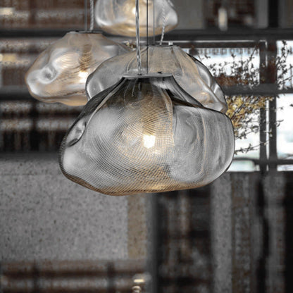 Lámpara de araña decorativa de cristal posmoderna de lujo ligero