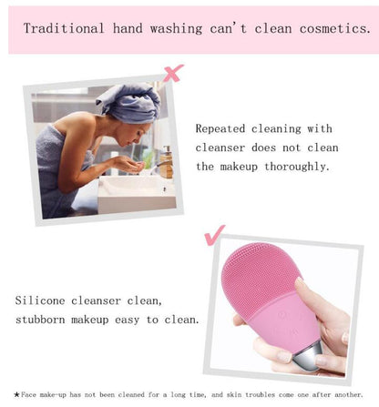 Brosse nettoyante électrique pour le visage