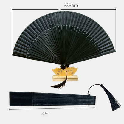 40 Square Women's Folding Fan Chinese Style Hanfu Accessories