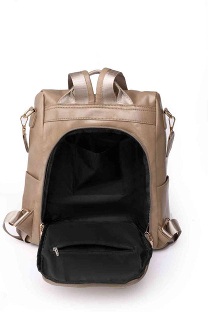 Mochila Marcy con cremallera y bolsillos – Elegante bolso multiusos de uso diario para mujer
