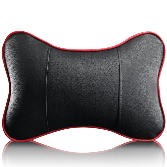 Nouvelles Marques 2 Pièces Coussins de Nuque de Voiture en Cuir Artificiel 3D