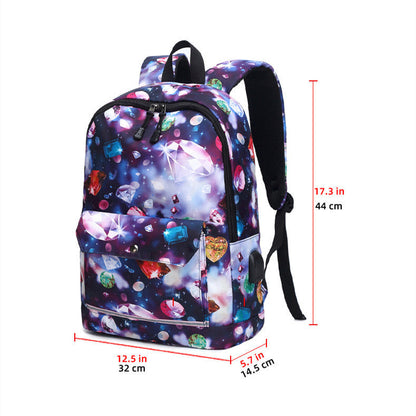 Sac à dos femme Sac à dos ordinateur Sac d'école rechargeable