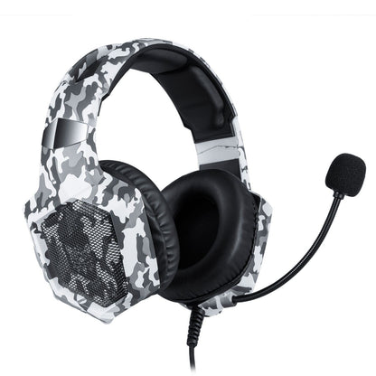 K8 Camouflage Gaming Headphones – 3.5mm Wired Headset for PS4, Xbox, iPhone & iPad