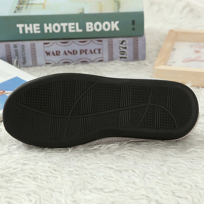 Pantoufles Hommes Hiver Antidérapantes Chaussons d'Intérieur Couvre-Chaussures Imperméables Pantoufles de Table Peuvent Être Portées Chaussures d'Intérieur