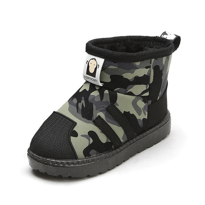 Zapatos infantiles de camuflaje con suela blanda