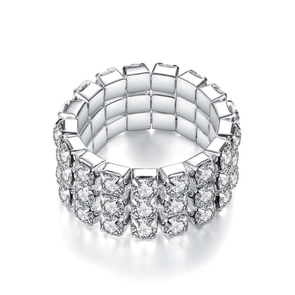 Elegant Luxury Full Diamond Bridal Set