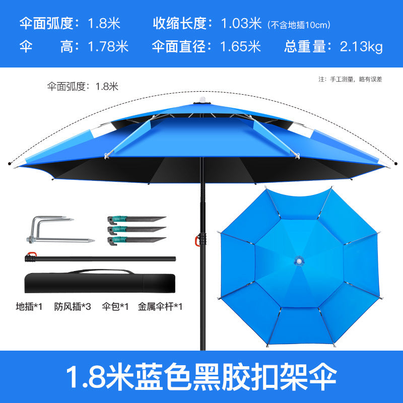 All-Weather Angler's Umbrella – Heavy Duty Fishing & Outdoor Shelter
