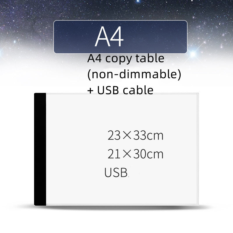 Table de copie A4, table de copie à LED, planche lumineuse