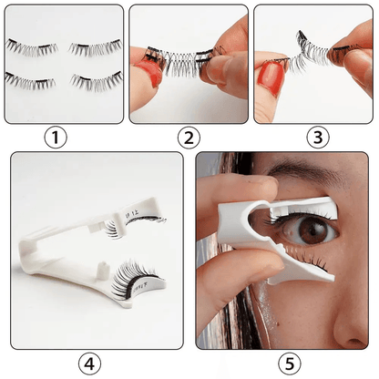 Cils magnétiques 3D réutilisables