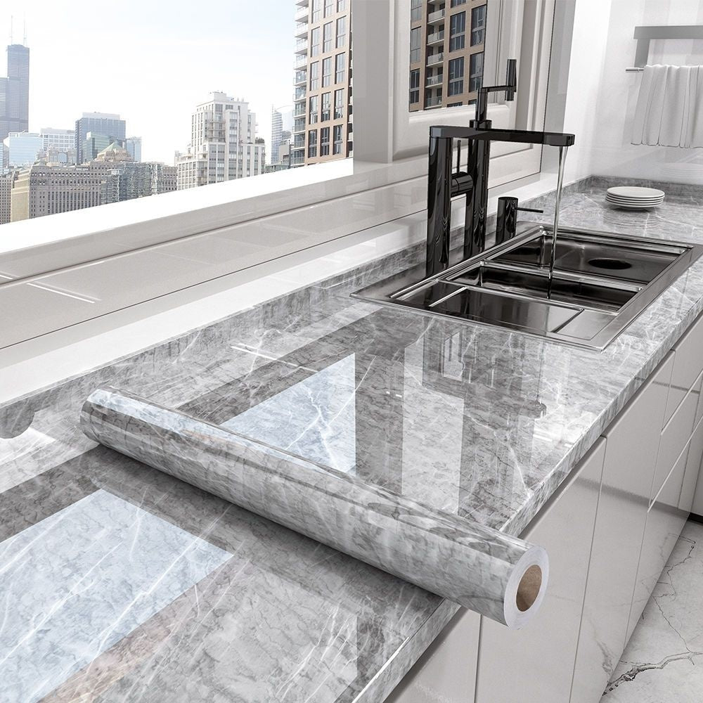 Kitchen Renovation Self-adhesive Cabinets Range Hood Thick Wallpaper
