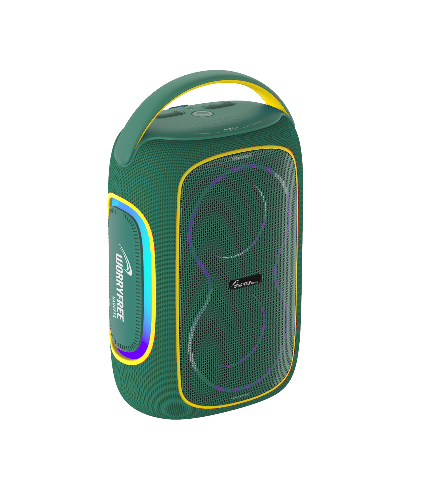 50W Wireless Bluetooth Speaker with RGB Lights & Carry Handle
