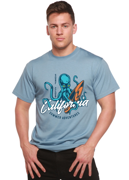 T-shirt graphique à manches courtes en bambou-viscose/coton biologique pour homme California Summer Adventures