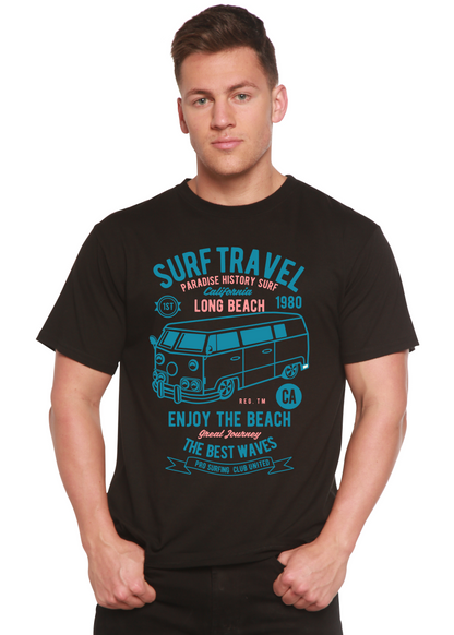 T-shirt graphique à manches courtes en bambou viscose/coton bio Surf Travel Spun Bamboo® pour homme