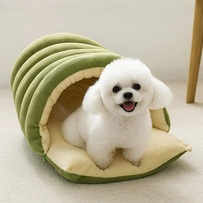 Winter Warm Pet Sleeping Nest Four Seasons Soft Cat Cave Bed for Cats & Small Dogs
