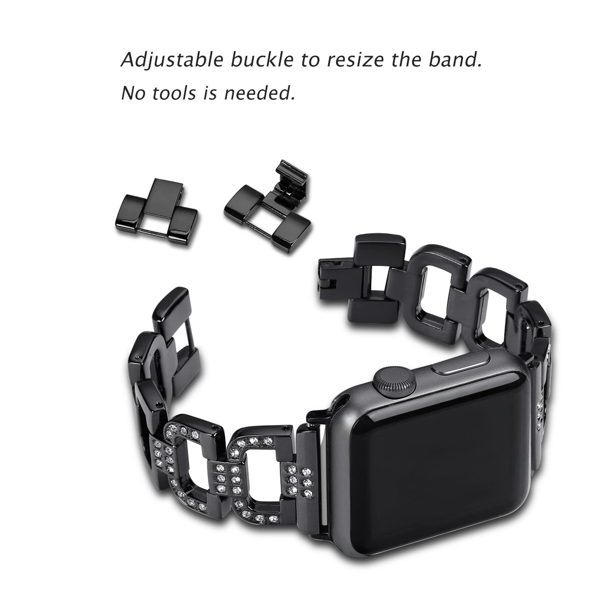 Dressy D-Links Metal Band for Apple Watch 38/40/41mm & 42/44/45mm