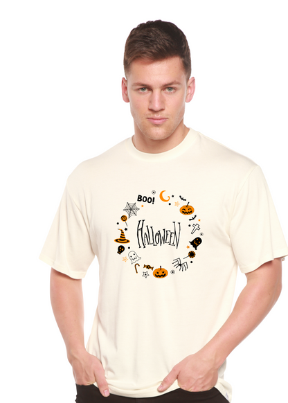 Camiseta gráfica de manga corta de bambú/algodón orgánico Bool Halloween para hombre