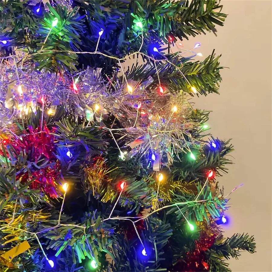 Glow Festive: Copper Wire LED Firecracker String