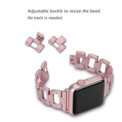 Dressy D-Links Metal Band for Apple Watch 38/40/41mm & 42/44/45mm