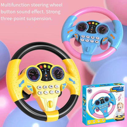 Interactive Kids Steering Wheel Toy – Music, Lights & Real Driving Experience