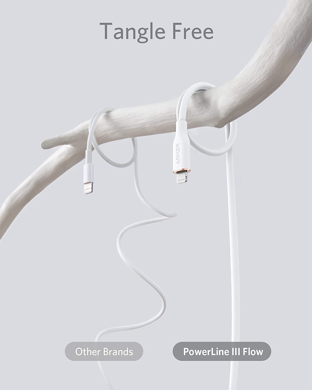 Anker <b>641</b> Cable USB-C a Lightning (Flow, 0.9 m de silicona)