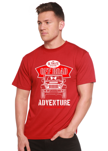 T-shirt graphique Off Road Spun Bamboo® à manches courtes en viscose de bambou/coton biologique pour homme