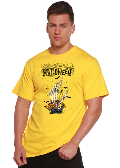 Camiseta gráfica de manga corta de bambú/viscosa y algodón orgánico para hombre - Halloween