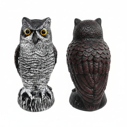 Owl Bird Repellent Decoy Set of 2 Realistic Garden Pest Deterrent
