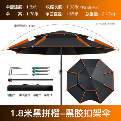All-Weather Angler's Umbrella – Heavy Duty Fishing & Outdoor Shelter