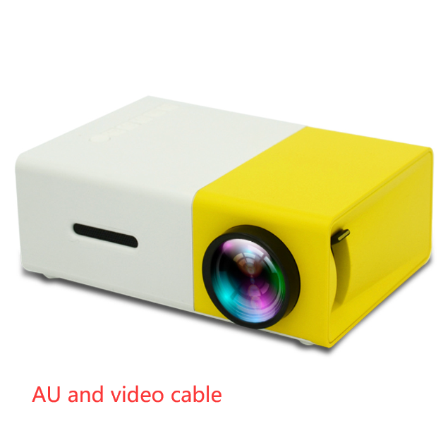 Proyector portátil 3D HD LED Cine en casa HDMI compatible con USB de audio Proyector YG300 Mini proyector