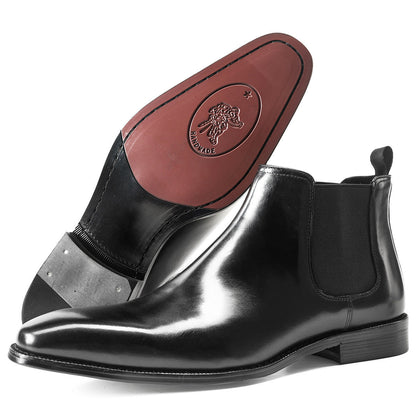 Bottes Martin homme en cuir chaud doublées de velours style britannique