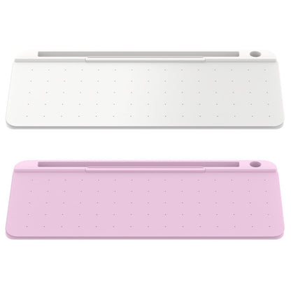 Computer Desktop Keyboard Portable Erasable Message Note Board Office Storage Box