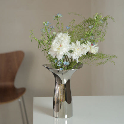 Household Fashion Electroplated Silver Fishtail Ceramic Vase