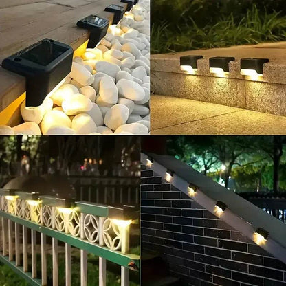 Waterproof Solar LED Deck & Stair Lights – Outdoor Step Lighting for Garden & Patio