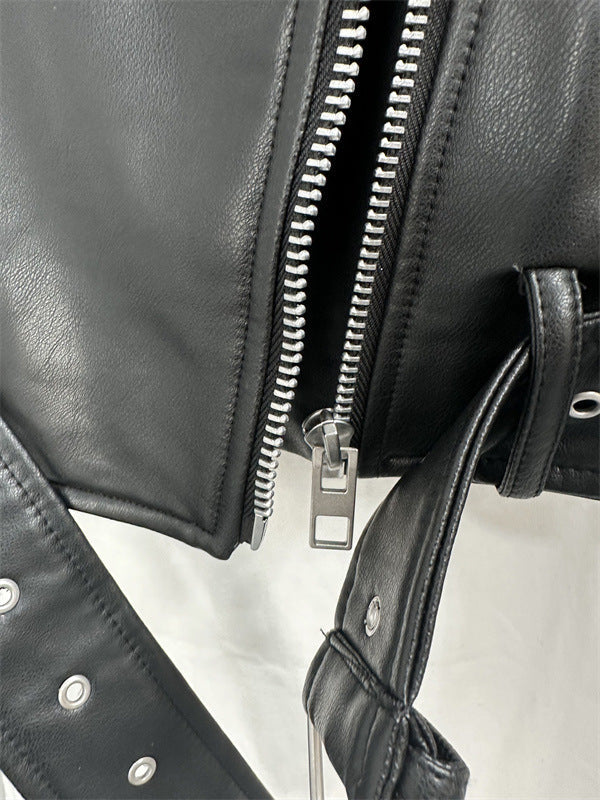 Blouson de moto en textile court