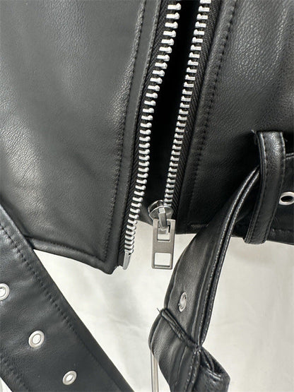 Blouson de moto en textile court