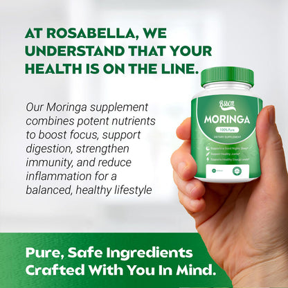 Pure Moringa Powder Capsules