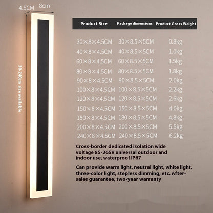 Outdoor Waterproof Magic Minimalist Strip Color Light
