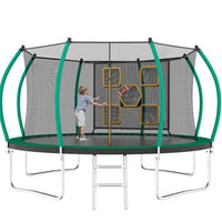14FT Trampoline with Enclosure & Ladder – ASTM Approved