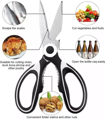 Ciseaux de cuisine professionnels en acier inoxydable – Cisaille haute performance