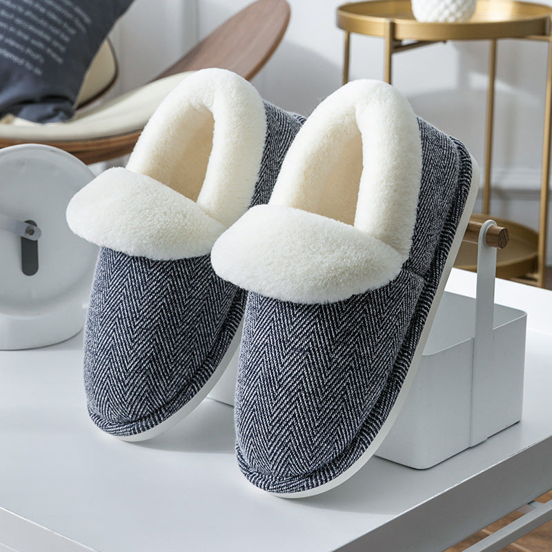Botas de un solo paso acolchadas de terciopelo de invierno para mujer