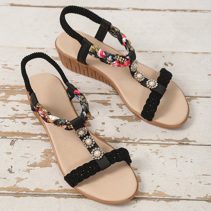 Bohemian Braided Sandals Summer Shoes