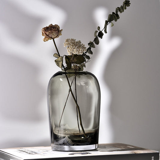 Vase Simple Créatif en Verre pour Salon, Table à Manger, Maison