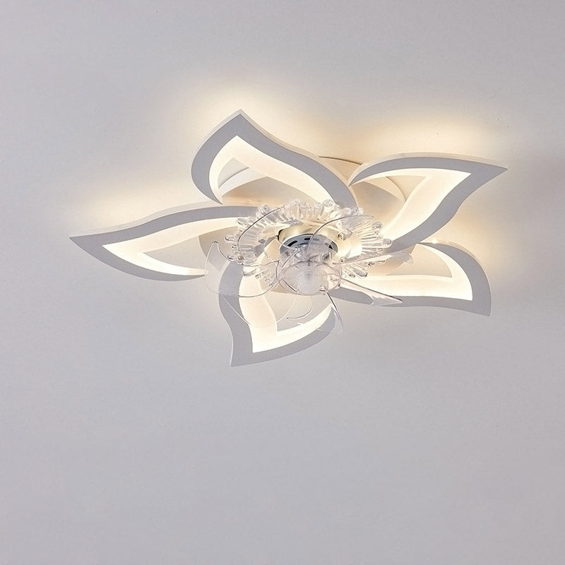 Lámpara de techo con ventilador moderna y sencilla para dormitorio, silenciosa, para sala de estar