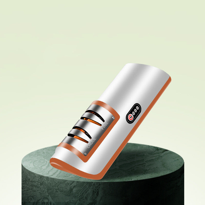 Aiguiseur de couteaux électrique rechargeable par USB, automatique et réglable, pour affûter rapidement les couteaux, les ciseaux et les meuleuses de cuisine