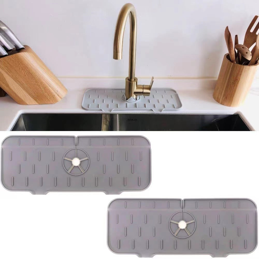 Silicone Faucet Drip Catcher & Splash Guard Mat