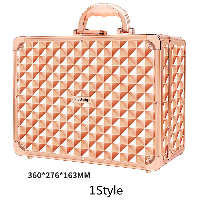 Cosmetic Storage Bag Premium Sense Suitcase Portable Large Capacity