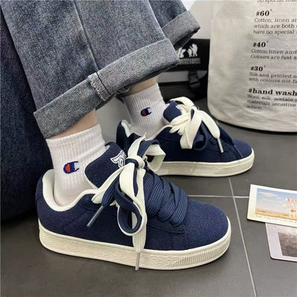 Summer New Student Thick Bottom Increased Couple Bread Shoes Sports Leisure Skateboard Shoes