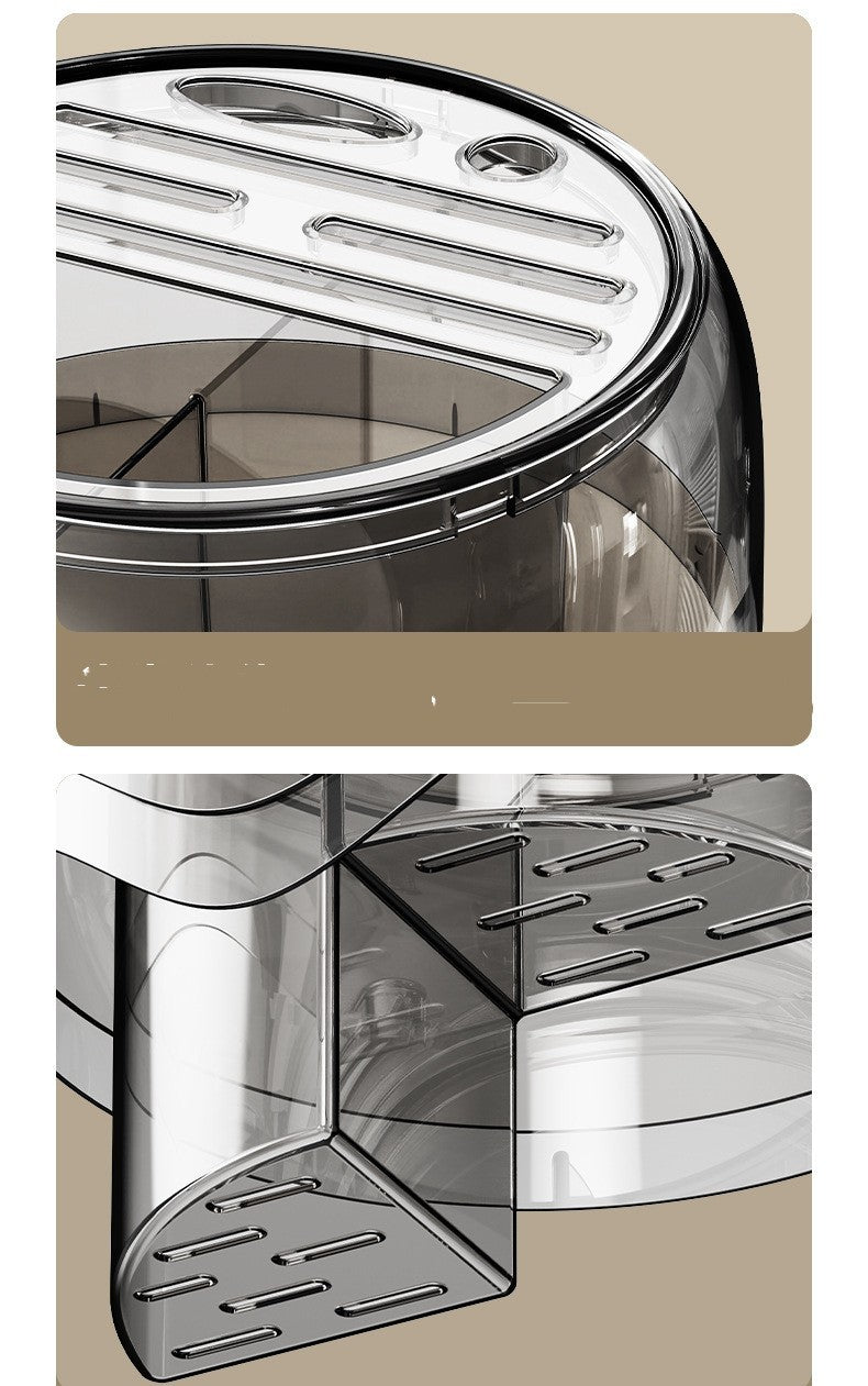 Estante de almacenamiento giratorio multiusos para cuchillos de cocina