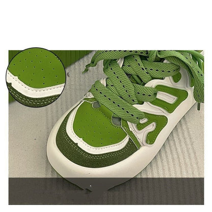 Chaussures de sport décontractées, style rétro rouge, polyvalentes, design montantes, pour la rue